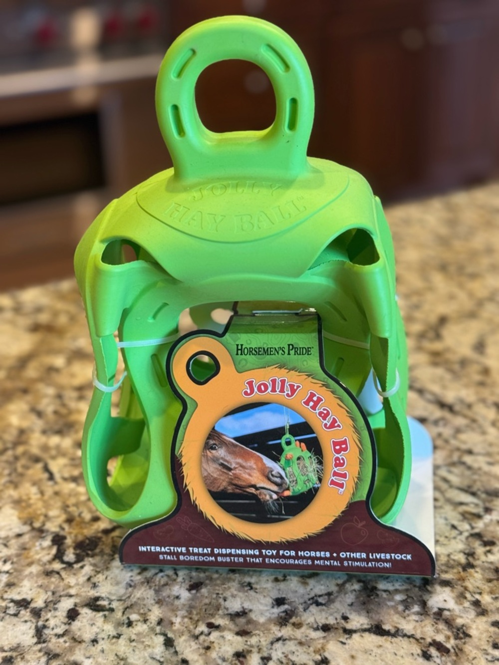 Jolly Hay Ball - Green Interactive Treat Dispenser
